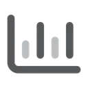 Free Balkendiagramm schwankend  Symbol