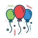 Free Balloon Party Decoration Icon