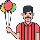 Free Balloon Seller Icon