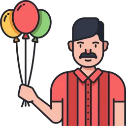 Free Balloon Seller  Icon