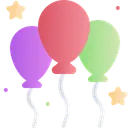 Free Balloons Decoration Ornament Icon