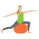 Free Workout Ubungen Fitness Ball Aerobic Symbol