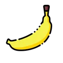 Free Banane Nourriture Fruits Icon