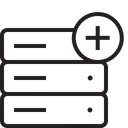 Free Banco De Dados Servidor Rack Ícone