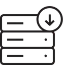 Free Banco De Dados Servidor Rack Ícone