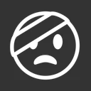 Free Bandaged Emoji Expression Icon