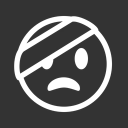 Free Bandaged Emoji Icon