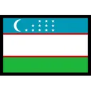 Free Bandeira Do Uzbequistao Ícone