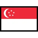 Free Bandera De Singapur Icono