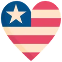 Free Corazon Amor Estados Unidos Icon