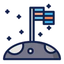 Free Bandera Espacio Ciencia Icon