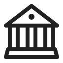 Free Bank Courthouse House Icon