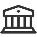 Free Bank Building Financial Institute Depository House Icon