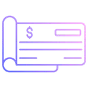 Free Bank Check Finance Payment Icon