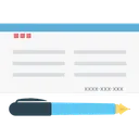 Free Bank Cheque  Icon