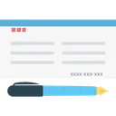 Free Chequebook Cheque Bill Icon