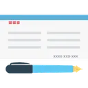 Free Chequebook Cheque Bill Icon