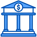 Free Bank Building Business Icon