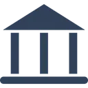 Free Bank Bank Building Building Columns Icon