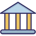 Free Bank Bank Building Building Columns Icon