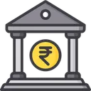 Free Bank Building Savings Icon