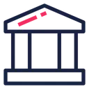 Free Bank Finance Building Icon