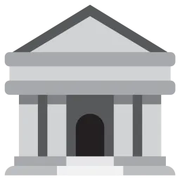 Free Bank Emoji Icon