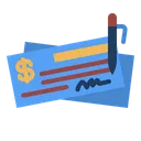 Free Bankcheck Payment Finance Icon
