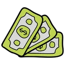 Free Money Stack Cash Finance Icon