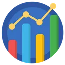 Free Bar Chart Analytics Graph Icon