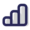 Free Bar Chart Growth Report Icon