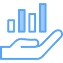 Free Data Management Business And Finance Growth Graph Icon
