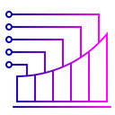 Free Bar Column Graph Icon