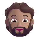 Free Barba Color Medio Icono