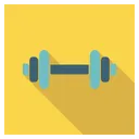 Free Barbells Fitness Round Icon