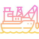 Free Barco Petrolero Contenedor Icon
