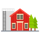 Free Barn Townhouse Farmhouse Icon
