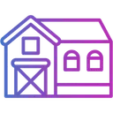 Free Barn Ranch Farm House Icon