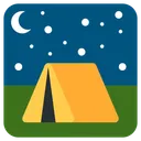 Free Tenda Campanha Viagem Ícone