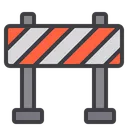 Free Warning Construction Barrier Block Icon