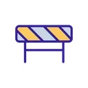 Free Barrier Closed Construction Icon