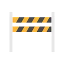 Free Barrier Fence Construction Icon