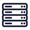 Free Base De Datos Servidor Almacenamiento Icono