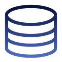 Free Base De Datos Servidor Almacenamiento Icono