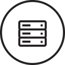 Free Base De Datos Servidor Bastidor Icono