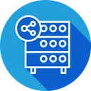 Free Base De Datos Hosting Servidor Icono