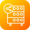 Free Base De Datos Hosting Servidor Icono