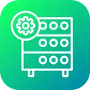 Free Base De Datos Hosting Servidor Icono