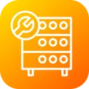 Free Base De Datos Hosting Servidor Icono