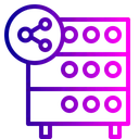 Free Base De Datos Hosting Servidor Icono